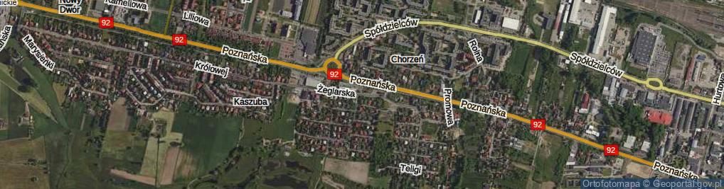 Zdjęcie satelitarne Żeglarska ul.