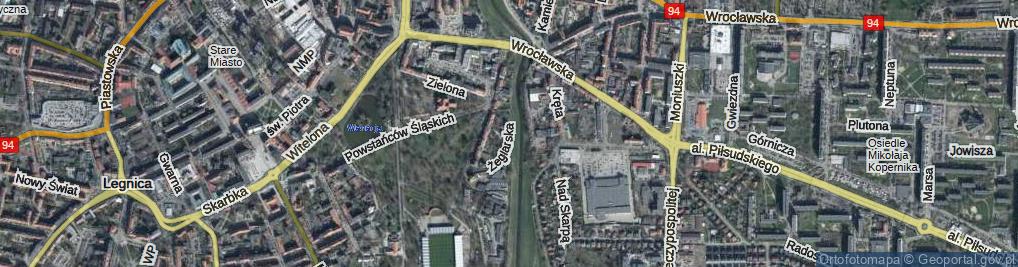 Zdjęcie satelitarne Żeglarska ul.