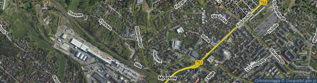 Zdjęcie satelitarne Żelazna ul.