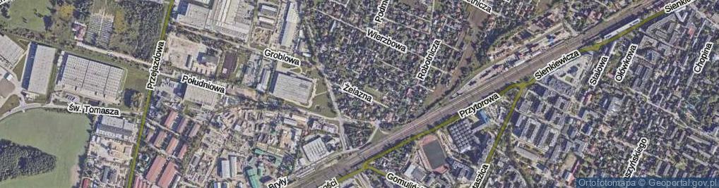 Zdjęcie satelitarne Żelazna ul.