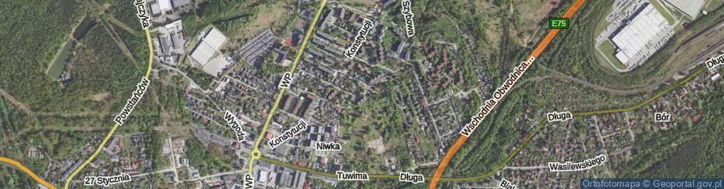 Zdjęcie satelitarne Żelazna ul.