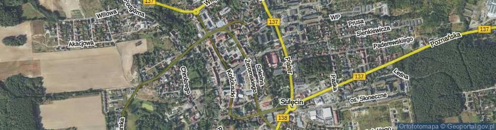 Zdjęcie satelitarne Żeromskiego Stefana ul.
