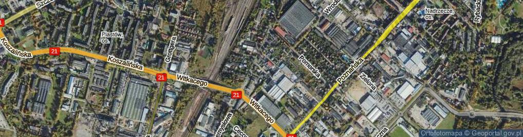 Zdjęcie satelitarne Żelazna ul.