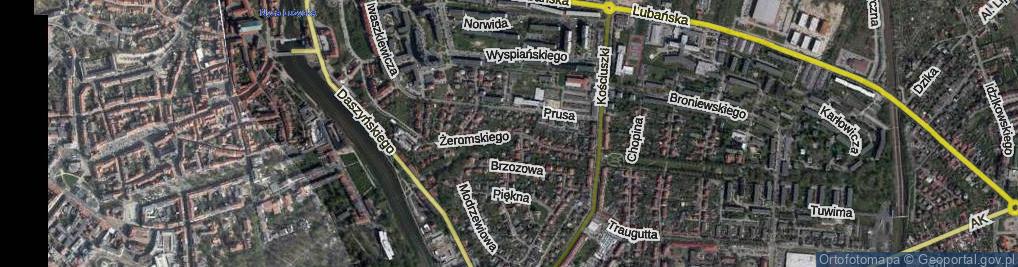 Zdjęcie satelitarne Żeromskiego Stefana ul.