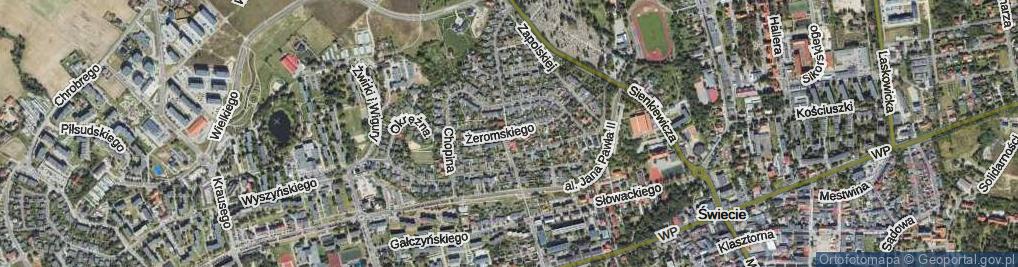 Zdjęcie satelitarne Żeromskiego Stefana ul.