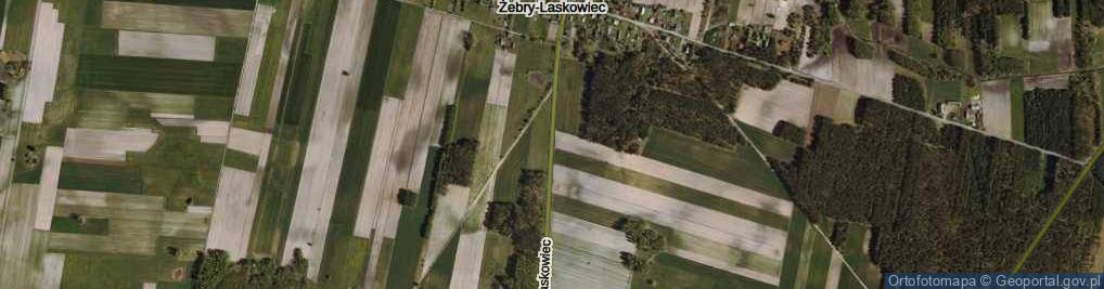 Zdjęcie satelitarne Żebry-Laskowiec ul.