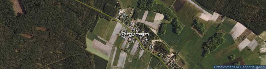Zdjęcie satelitarne Żebry-Wierzchlas ul.