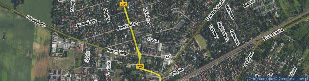 Zdjęcie satelitarne Zgoda ul.