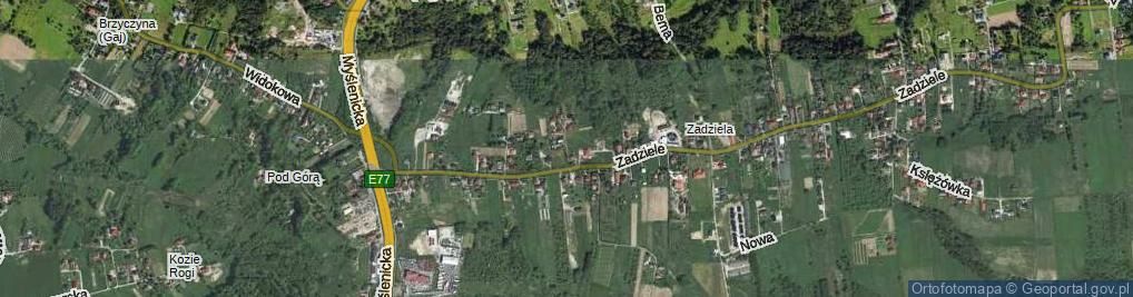 Zdjęcie satelitarne Zgody ul.