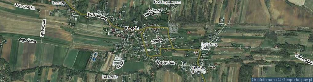 Zdjęcie satelitarne Zgody ul.