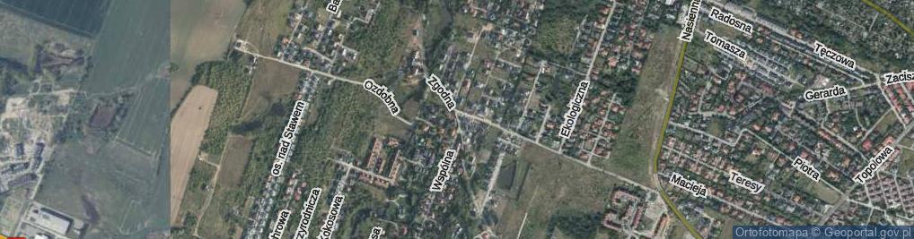 Zdjęcie satelitarne Zgodna ul.