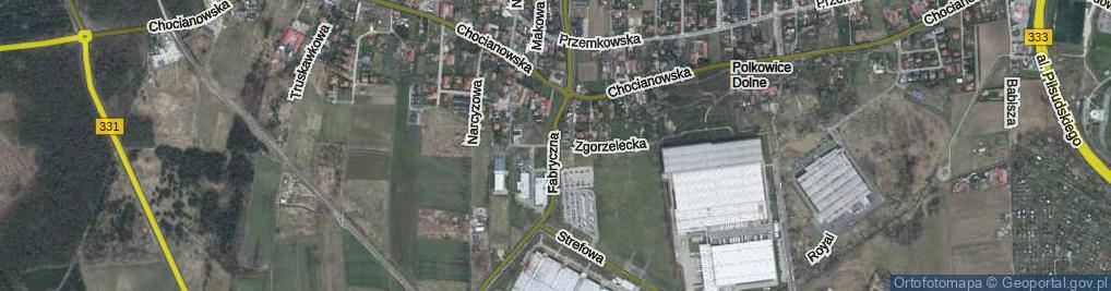 Zdjęcie satelitarne Zgorzelecka ul.