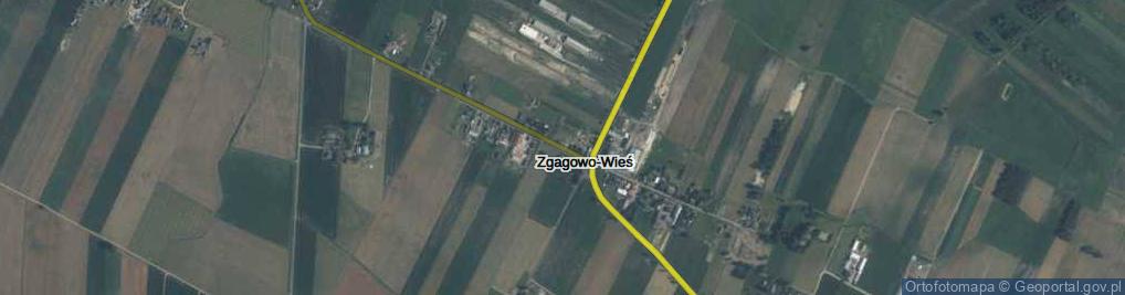 Zdjęcie satelitarne Zgagowo-Wieś ul.
