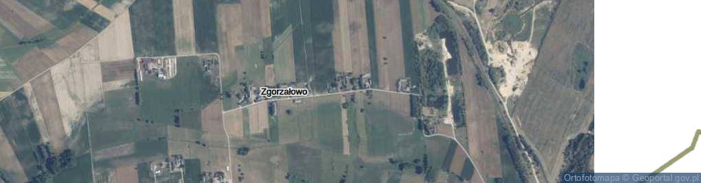 Zdjęcie satelitarne Zgorzałowo ul.