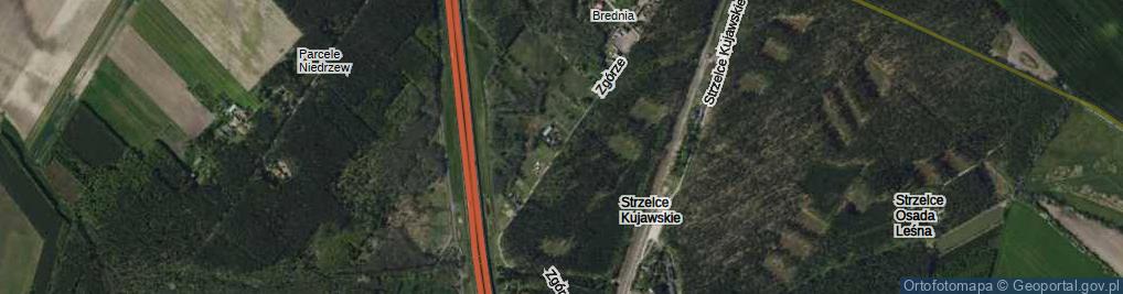 Zdjęcie satelitarne Zgórze ul.