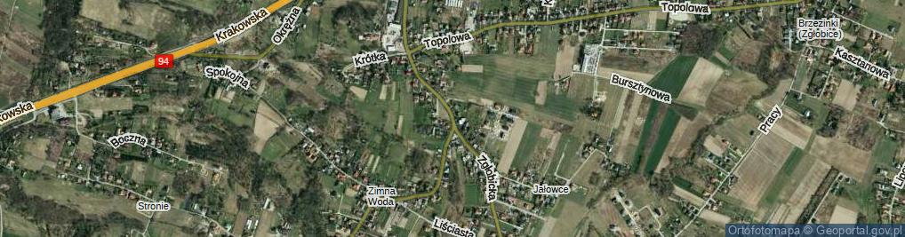 Zdjęcie satelitarne Zgłobicka ul.