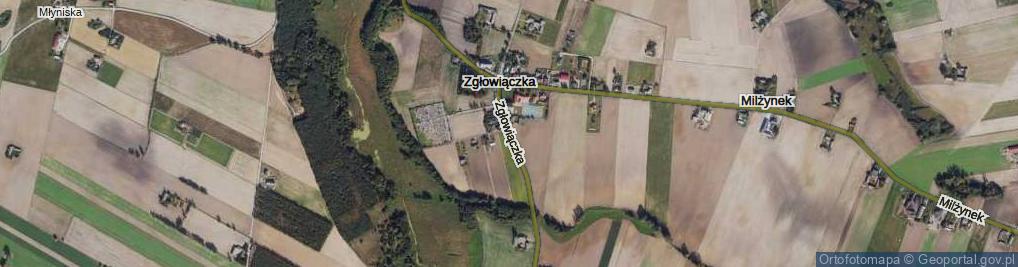 Zdjęcie satelitarne Zgłowiączka ul.