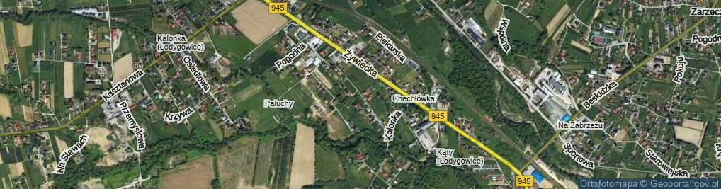 Zdjęcie satelitarne Zgody ul.