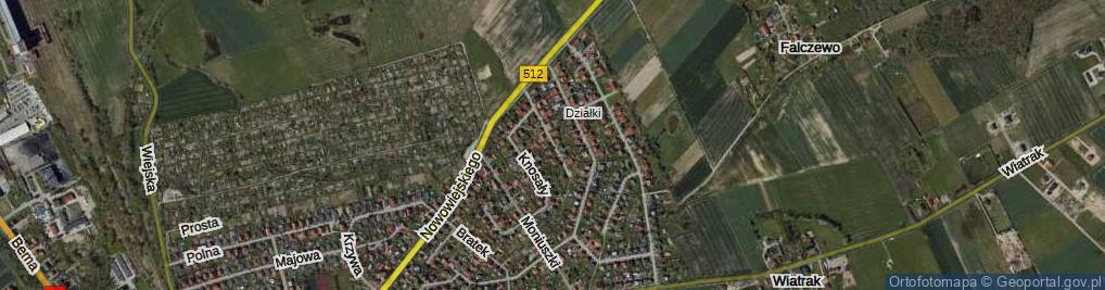 Zdjęcie satelitarne Zientary-Malewskiej ul.