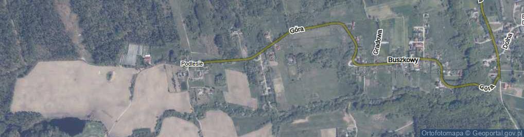 Zdjęcie satelitarne Zielone Wzgórza ul.
