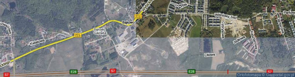 Zdjęcie satelitarne Zielony Zakątek ul.