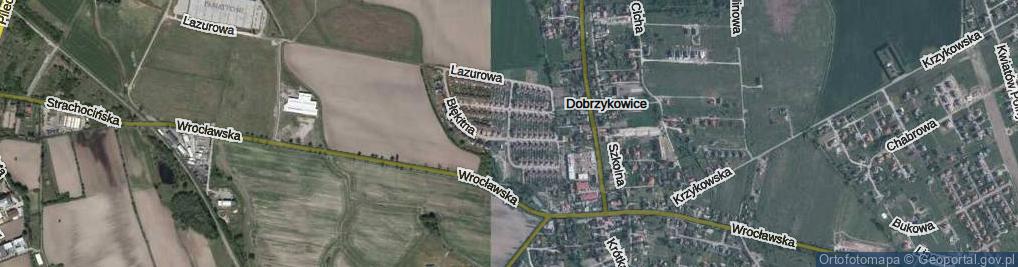 Zdjęcie satelitarne Zielona ul.