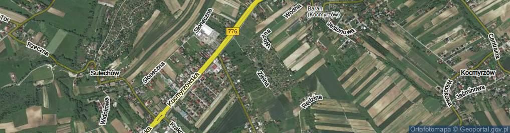 Zdjęcie satelitarne Zielna ul.