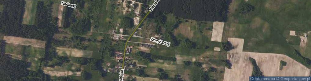 Zdjęcie satelitarne Zimny Zdrój ul.