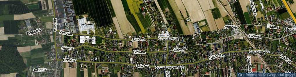 Zdjęcie satelitarne Zimowa ul.