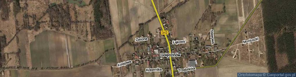 Zdjęcie satelitarne Zielona ul.