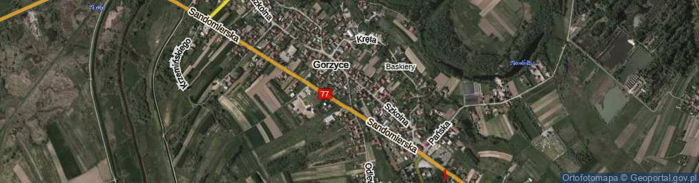 Zdjęcie satelitarne Zielona ul.