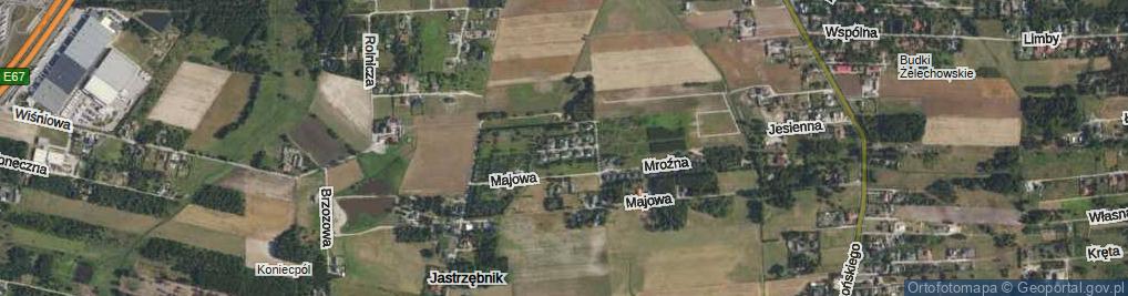 Zdjęcie satelitarne Zimozielona ul.