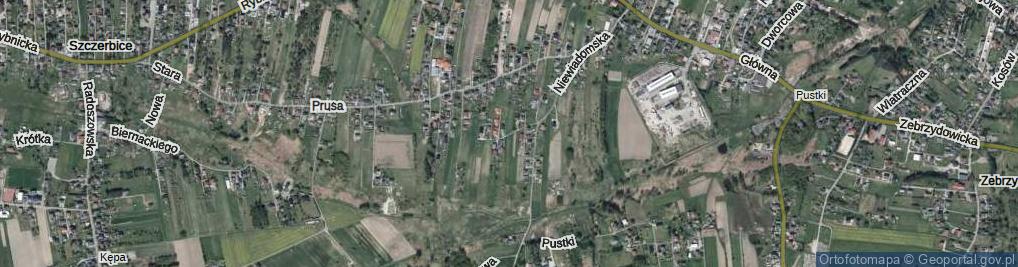 Zdjęcie satelitarne Zielona ul.