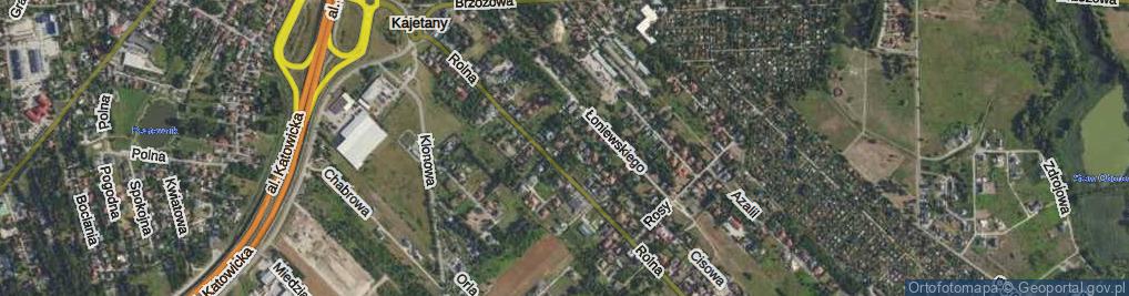 Zdjęcie satelitarne Zielna ul.