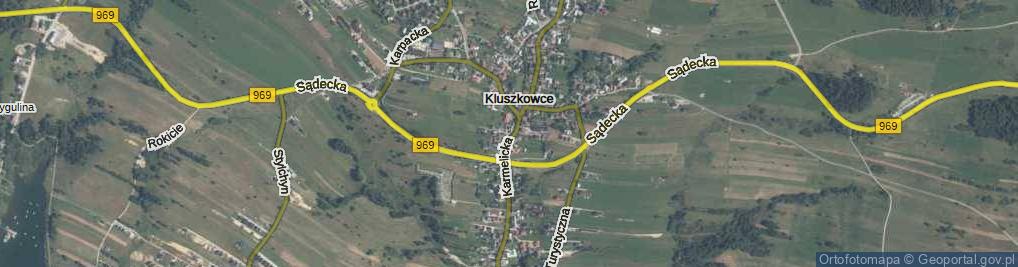 Zdjęcie satelitarne Zielona ul.