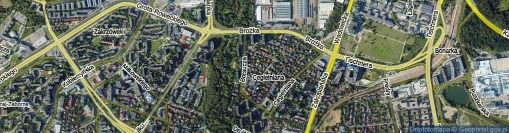 Zdjęcie satelitarne Zielonogórska ul.