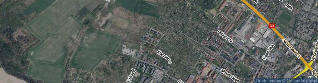 Zdjęcie satelitarne Zimowa ul.