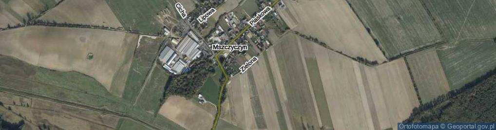 Zdjęcie satelitarne Zielona ul.