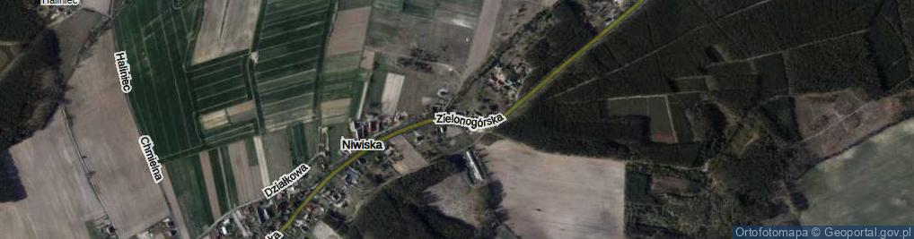 Zdjęcie satelitarne Zielonogórska ul.
