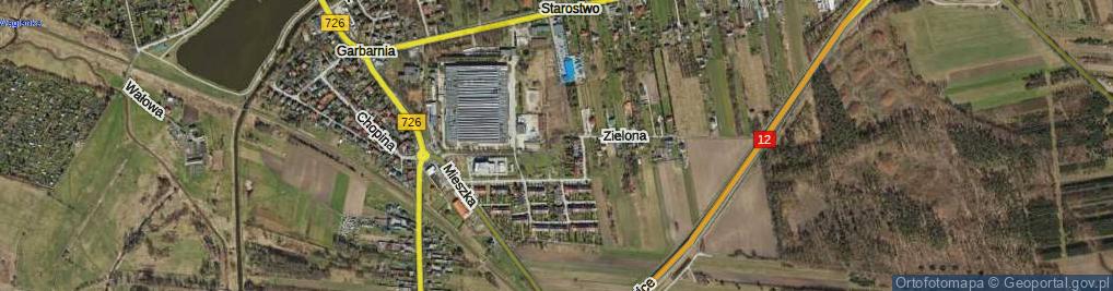 Zdjęcie satelitarne Zielona ul.