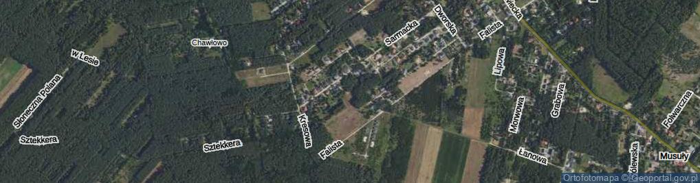 Zdjęcie satelitarne Ziemiańska ul.