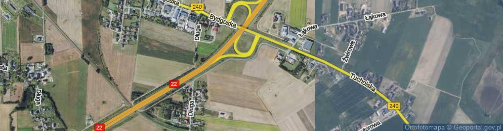 Zdjęcie satelitarne Zielona ul.