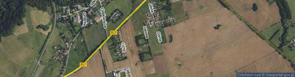 Zdjęcie satelitarne Zielone Wzgórze ul.