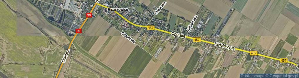 Zdjęcie satelitarne Zielona ul.