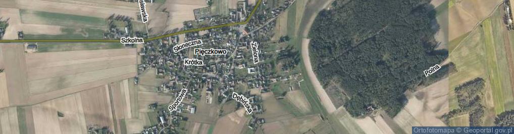 Zdjęcie satelitarne Zielona ul.