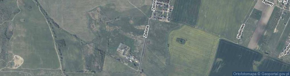 Zdjęcie satelitarne Zielona ul.