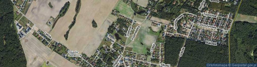 Zdjęcie satelitarne Ziołowa ul.