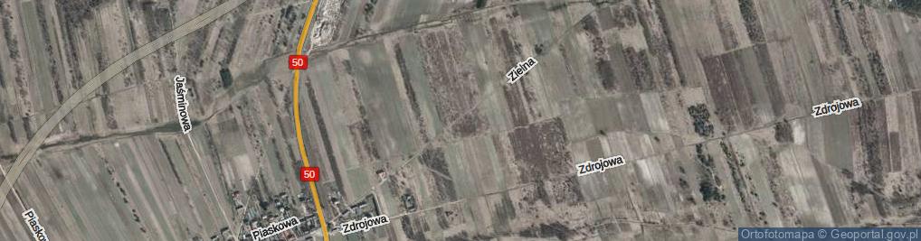 Zdjęcie satelitarne Zielna ul.