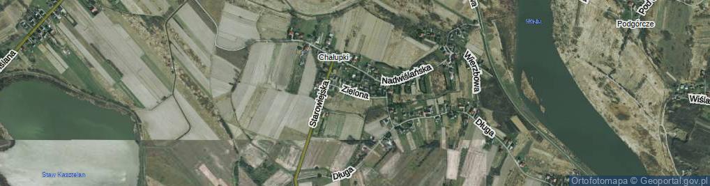 Zdjęcie satelitarne Zielona ul.