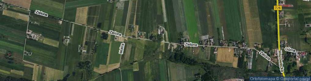 Zdjęcie satelitarne Zielona ul.